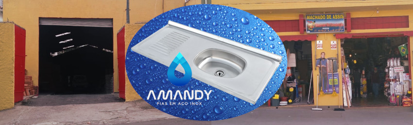 Pia de Aço Inox Amandy? Visite a nossa loja, Machado de Assis Materiais de Construção e Ferragens, na Vila Mariana/Aclimação.